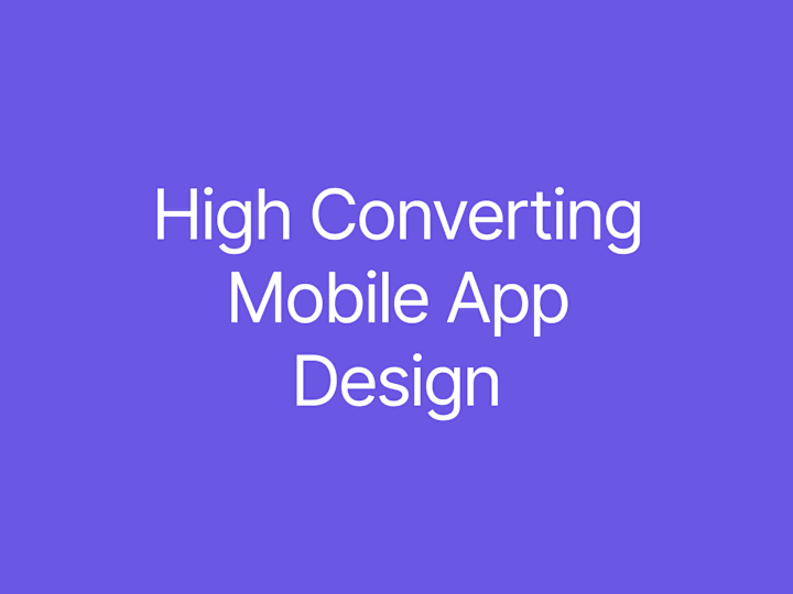 Cover image for Mobile App Design