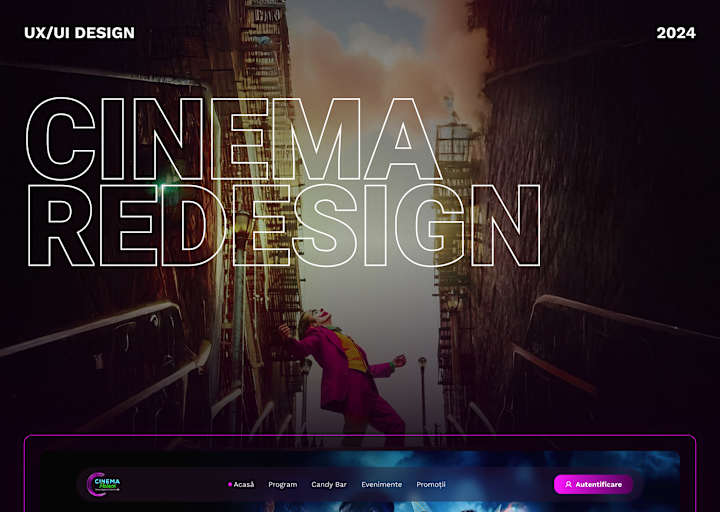 Cover image for CINEMA Redesign - UX & UI :: Behance