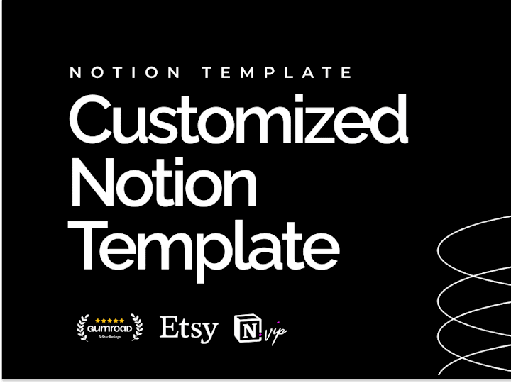 Cover image for I will Create a Perfec Custom Notion Template For You