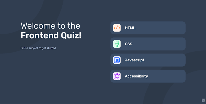 Cover image for Frontend Quiz App