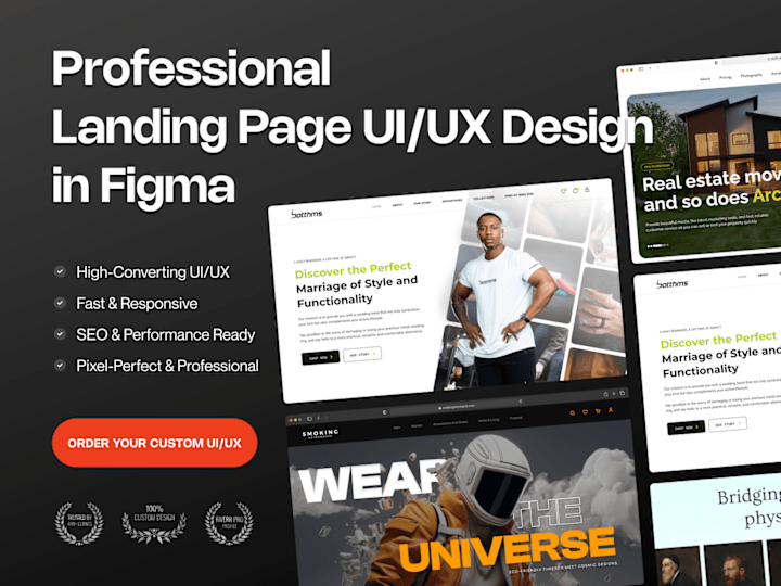 Cover image for High-Quality Landing Page UI/UX Design in Figma