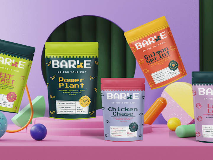 Cover image for Dog Food Branding & Packaging - Barke