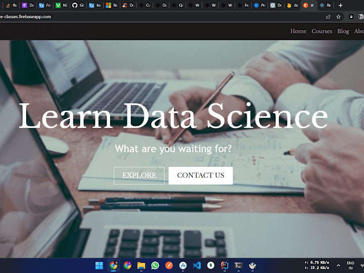 Cover image for Data Science Classes - Website