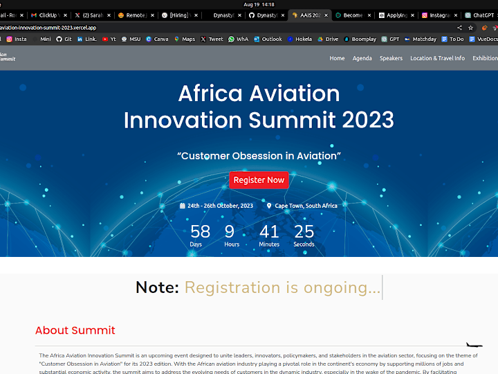 Cover image for GitHub - DynastyElvis/Africa-Aviation-Innovation-Summit-2023: T…