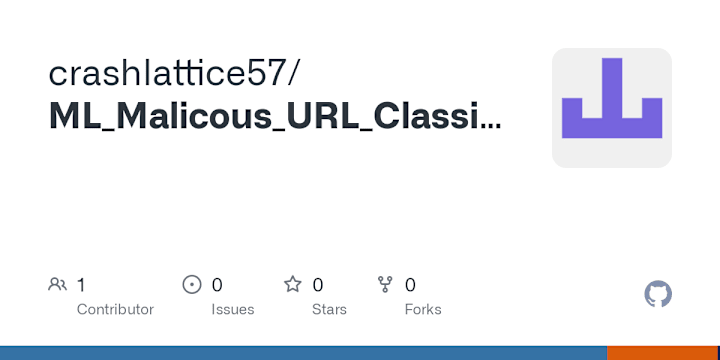 Cover image for crashlattice57/ML_Malicous_URL_Classification