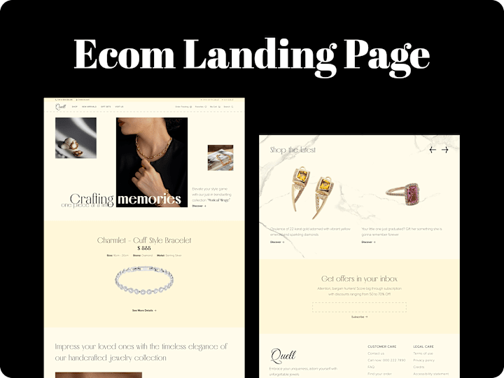 Cover image for Modern Ecommerce Landing Page