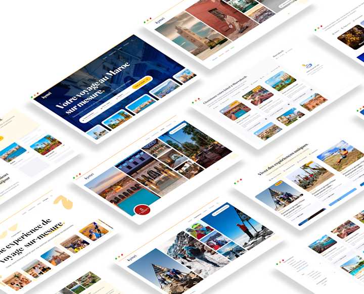 Cover image for Kymri - UX/UI design for an online travel agency. 