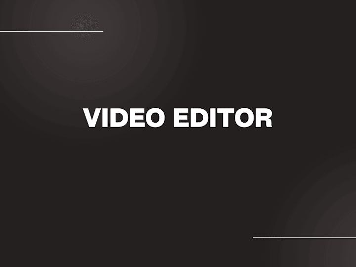 Cover image for Video Editing Services