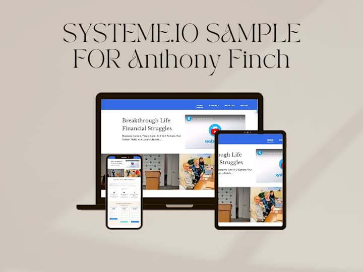 Cover image for Systeme.io Setup and High converting funnels and Email set up 