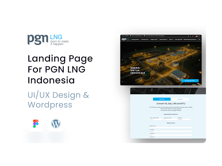 Cover image for UI DESIGN :: PGN LNG WEBSITE