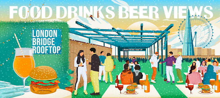 Cover image for Illustrations for London Bridge Rooftop's Aprés Ski
