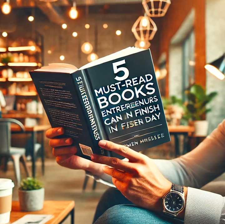 Cover image for "5 Must-Read Books Entrepreneurs Can Finish in One Day"