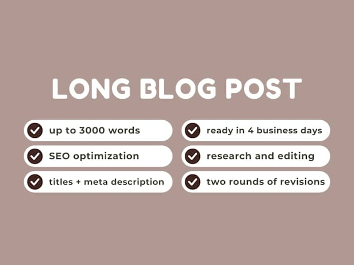 Cover image for Blog Post | Long (Up to 3000 Words)