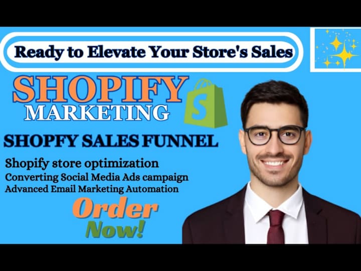 Cover image for shopify sales marketing dropshipping ecommerce sales funnel etsy