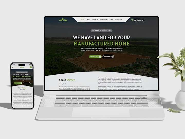 Cover image for Mossy Land Website Design