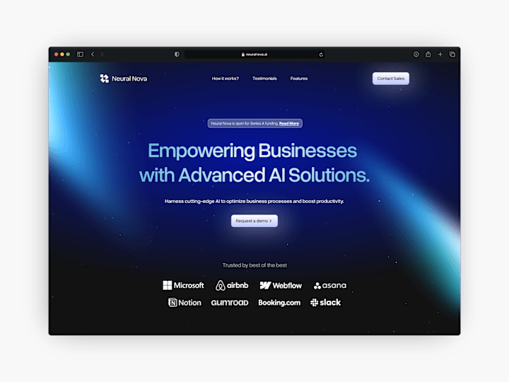 Cover image for Neural Nova: Website Design and Framer Development