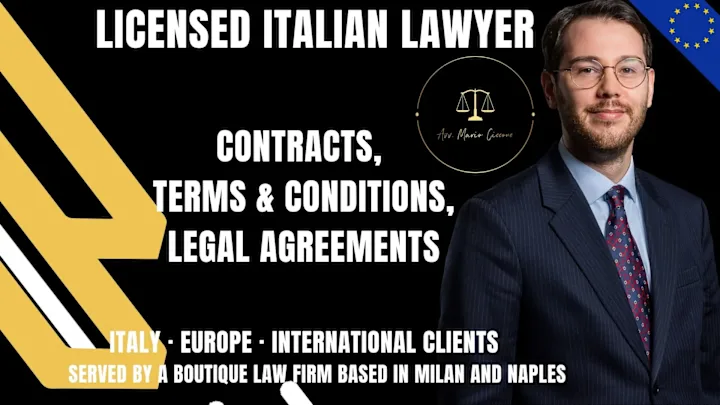 Cover image for Draft business contracts, terms and conditions for Italy & EU