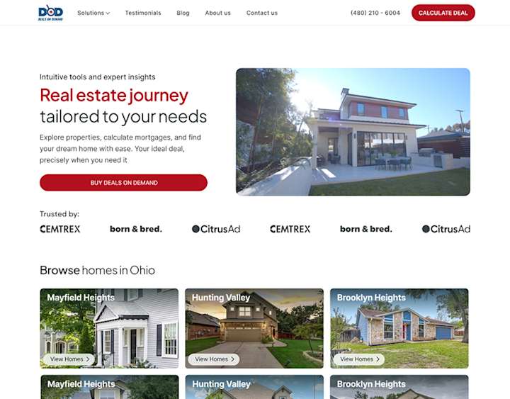 Cover image for Real Estate Properties - Agency Website