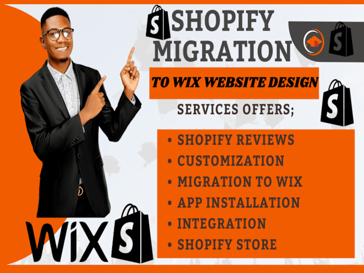 Cover image for  will design create shopify migration to wix etsy website design