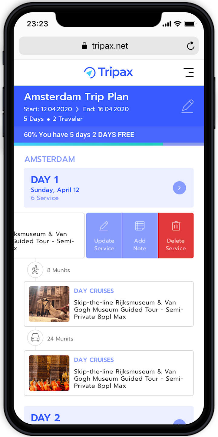 Cover image for Tripax Trip Planner Project
