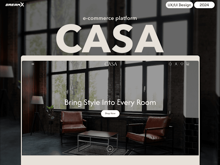 Cover image for Furniture E-commerce Website Design - CASA