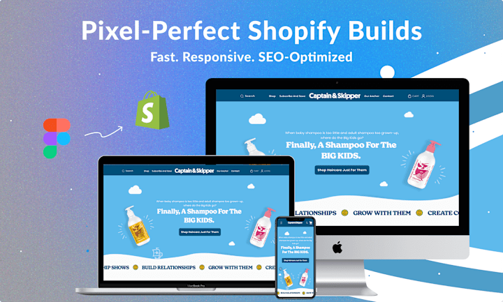 Cover image for Custom Figma to Shopify Store Development | Fast, SEO-Optimized
