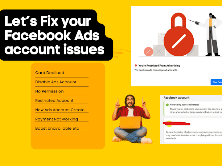 Cover image for I will fix your facebook ad account and business manager