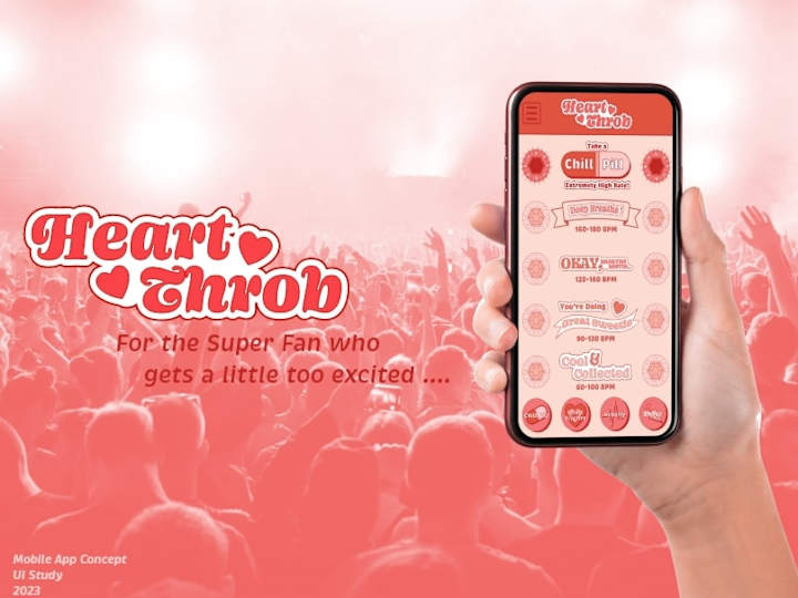 Cover image for Heart Throb : App UI Design Concept