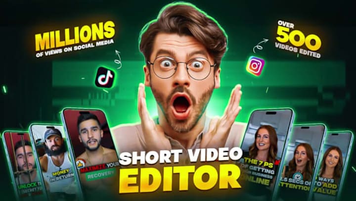Cover image for I will edit tiktok, reels, and youtube shorts with demanding ca…