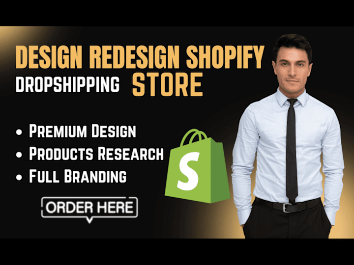 Cover image for I will design a high converting dropshipping shopify store