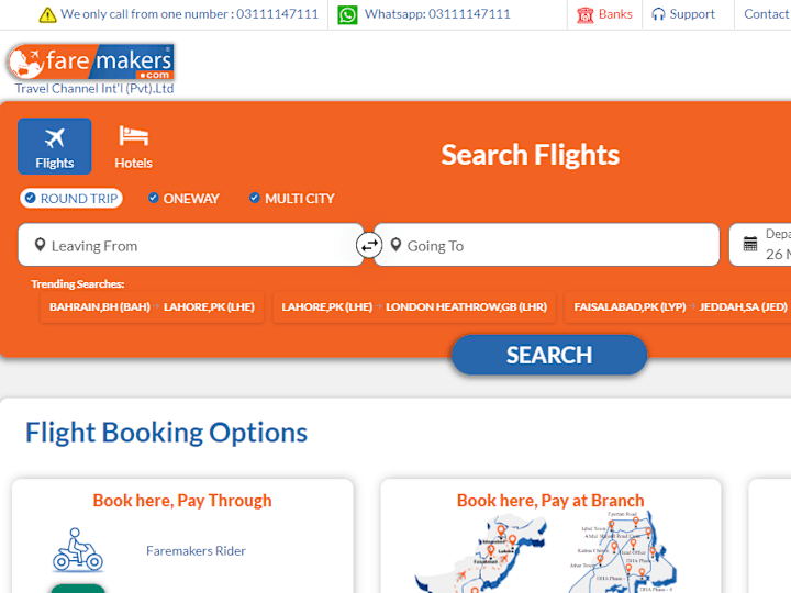 Cover image for Buy Online Air Tickets & Flight Deals On Cheap Rates - Faremake…