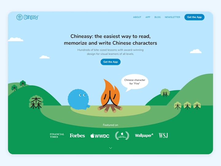 Cover image for Chineasy | Award-Winning Chinese Learning App's Home Page