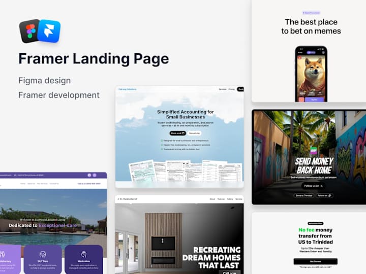 Cover image for Framer — Landing page design and build