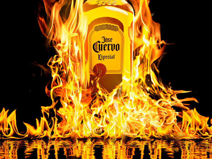 Cover image for Jose Cuervo on fire