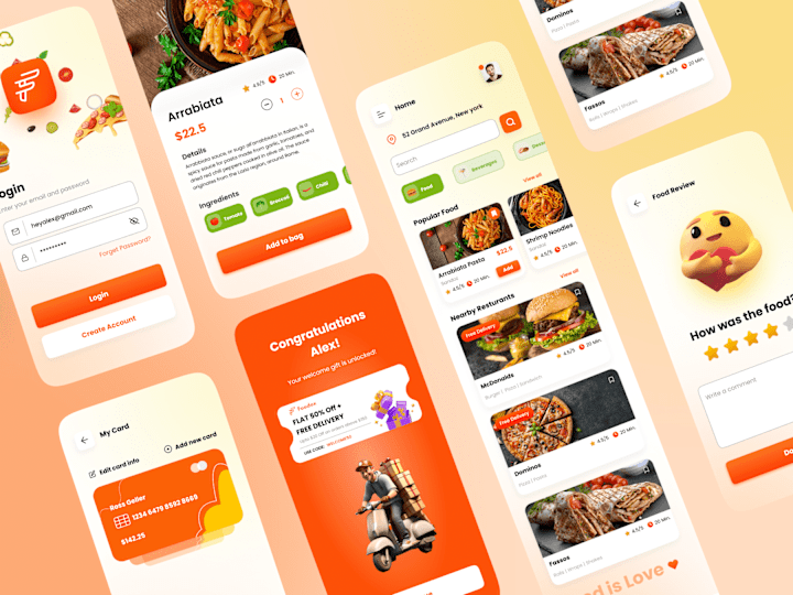 Cover image for Foodox Food Delivery App UI