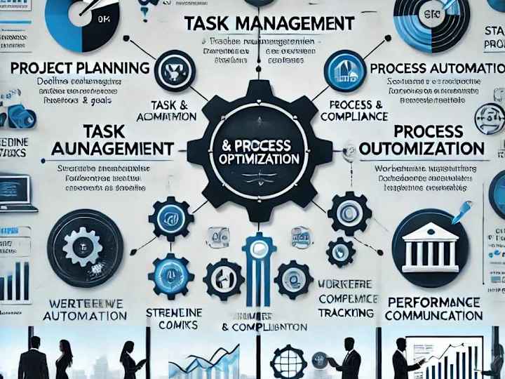 Cover image for  Project Management & Process Optimization