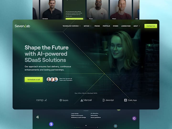 Cover image for SevenLab Redesign - Framer Project