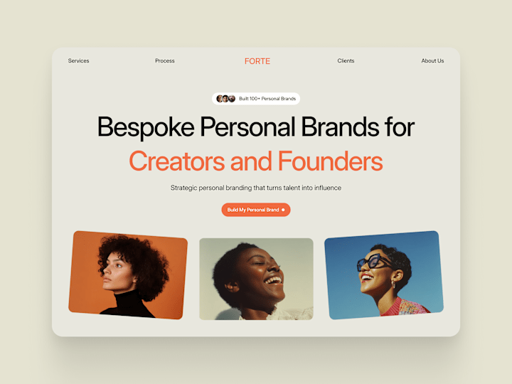 Cover image for Personal Branding Agency Framer Website Template