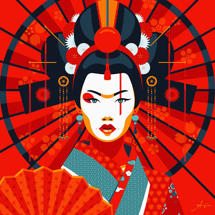 Cover image for "Lady with the Umbrella" - NFT art