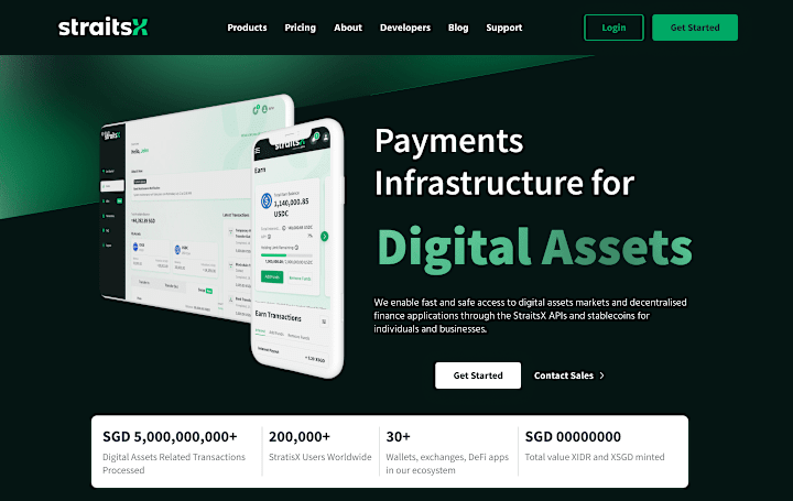 Cover image for StraitsX Landing Page – Fintech UX for Stablecoin