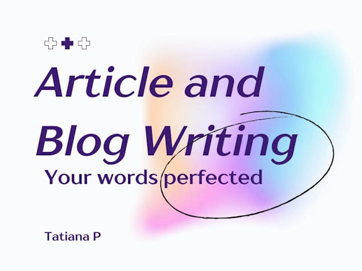 Cover image for Article and Blog Post Writing