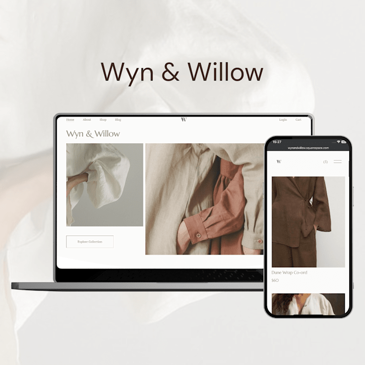 Cover image for Wyn & Willow - Linen Fashion Brand Website