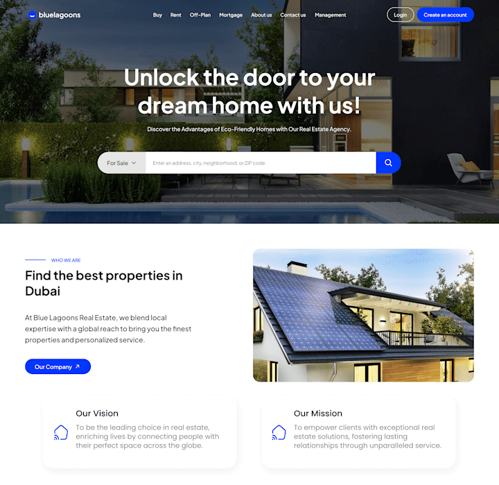 Cover image for Bluelagoons Real Estate