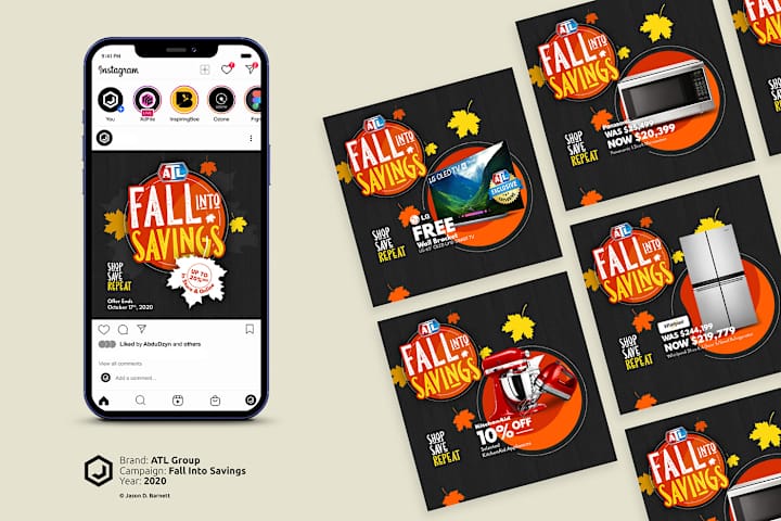 Cover image for ATL: Fall Into Savings (2020) Campaign on Behance