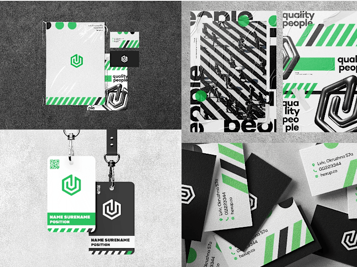 Cover image for Hexup web development company | reBranding on Behance