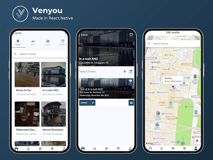 Cover image for Venyou - Real world Event based meetup