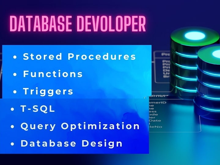 Cover image for Write SQL Queries, T-SQL, Database design and Optimization