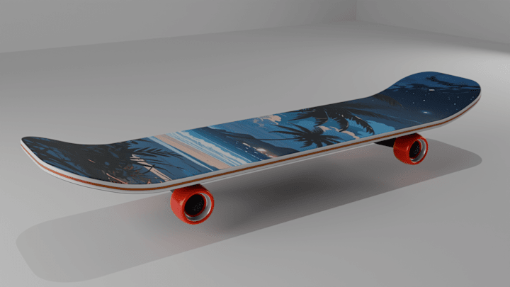 Cover image for Designing a Realistic Skateboard in Blender