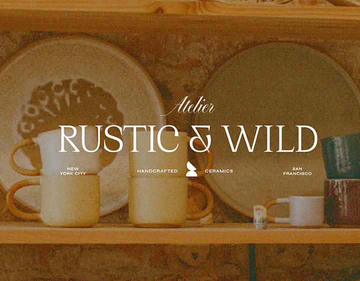 Cover image for A vintage brand + website for a pottery & ceramics studio