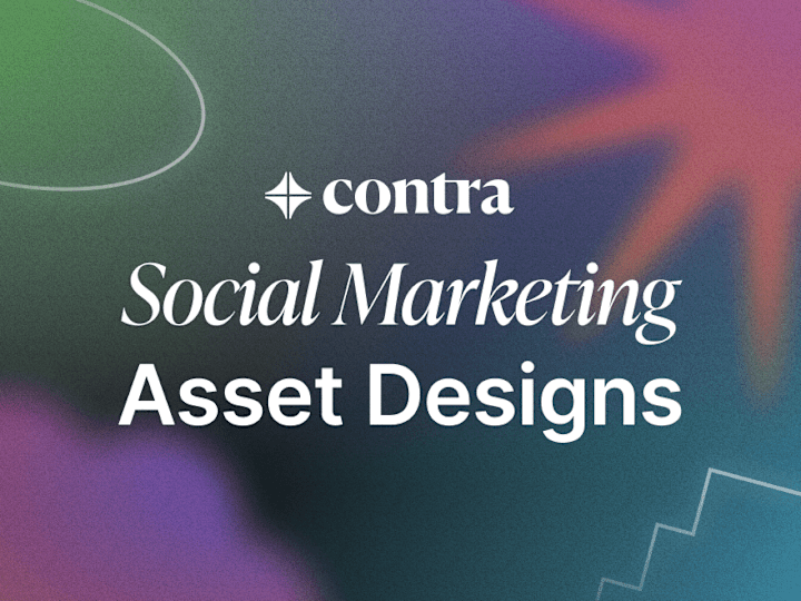Cover image for Contra Social Marketing Asset Designs